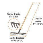 rastrillo 14 – truper